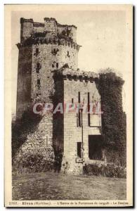 Old Postcard Elven the Entree Fortress Largoët Le Donjon