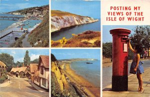 US61 Uk England Isle of Wight multi view 1969 postal box