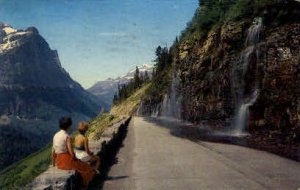 Weeping Wall - Glacier National Park, Montana MT  