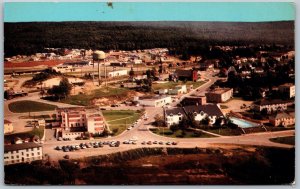 Postcard Maraton Ontario c1968 Aerial View of Town Industry Thunder Bay District