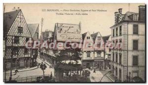 Old Postcard Bourges instead Gordaine Mirebeau