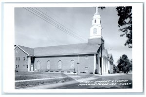 c1940's First Baptist Church Pinckneyville Illinois IL RPPC Photo Postcard