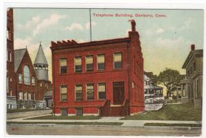 Telephone Building Danbury Connecticut 1911 postcard