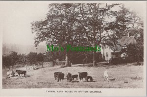 Canada Postcard - British Columbia, A Typical Farm House  RS34116