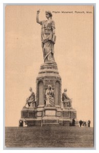 Postcard Pilgrim Monument Plymouth Mass. Massachusetts