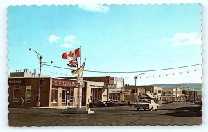 DAWSON CREEK, British Columbia Canada ~ TENTH STREET SCENE c1960s Postcard