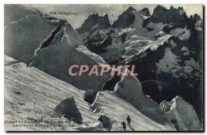 Old Postcard Massif elvoux Glacier lambs The great ruin