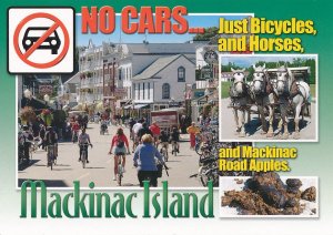 Mackinac Island MI, Michigan - No Cars - Just Bicycles, Horses, and Road Apples