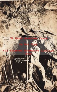 CO, Cripple Creek, Colorado, RPPC, Mary McKinney Gold Mine Interior, Hileman