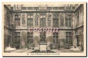 Old Postcard Court of Honor of the Musee Carnavalet Paris