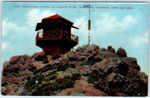 MT. TAMALPAIS SUMMIT, Marin County, California CA  OBSERVATORY STATION  Postcard