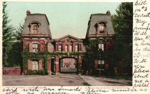 Vintage Postcard 1906 The Entrance Vassar College Private Liberal Arts New York