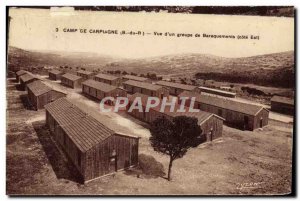 Old Postcard Camp Carpiagne View d & # 39un group of Army barracks