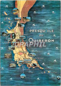 'Postcard Modern Presqu''il Quiberon (Morbihan)'