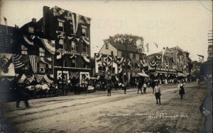 Norwich Connecticut CT 250th Anniversary 1909 Crisp Street Scene RPPC Postcard