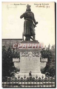 Old Postcard Acute Dead Statue of St. Louis