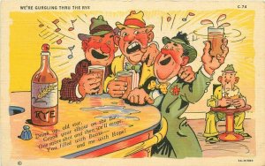 Comic Humor Ray Walters Drinking Buddies Postcard Teich interior 20-82