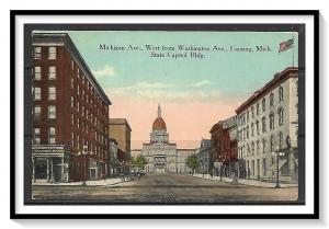 Michigan, Lansing - State Capitol Building - Michigan Ave - [MI-014]