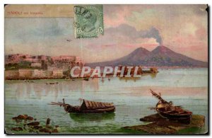 Old Postcard Italy Italia Napoli Vesuvio collar Raggio