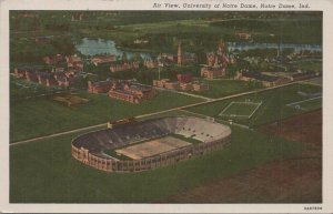 Postcard Air View University of Notre Dame IN