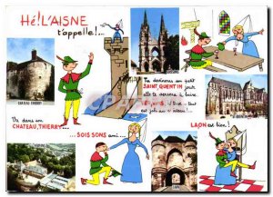 Postcard Modern Humorous Aisne