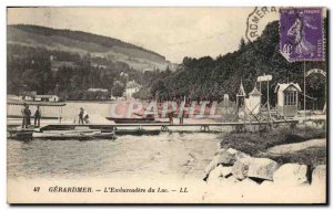 Old Postcard Gerardmer L & # 39Embarcadere Lake