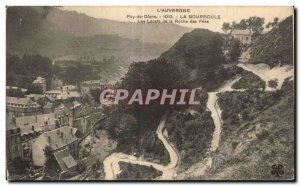 Old Postcard La Bourboule The laces Roche des Fees