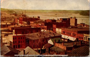 1911 Postcard Birds Eye View of Stillwater, Minnesota Showing St. Croix