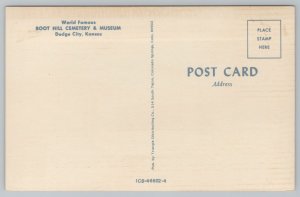 Dodge City Kansas~World Famous Boot Hill Cemetery And Museum~Vintage PC 