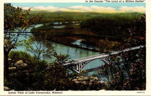 Missouri Ozarks Scenic View Of Lake Taneycomo Curteich