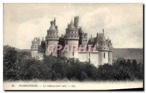 Old Postcard Pierrefonds Chateau (South Coast)