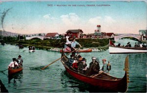 Venice, California - Boating on the Canal - in 1910
