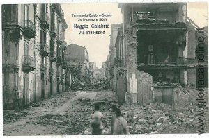 02997 CARTOLINA d'Epoca - REGGIO CALABRIA: TERREMOTO