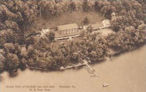 Pennsylvania Starlight Aerial View Of Starlight Inn And Lake Albertype