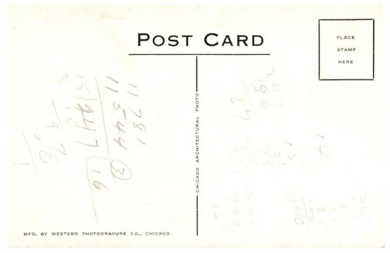 Old Heidelburg Inn A Century Of Progress Germany Black And White Postcard