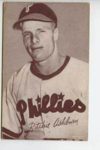 Richie Ashburn Philadelphia Phillies Arcade Card