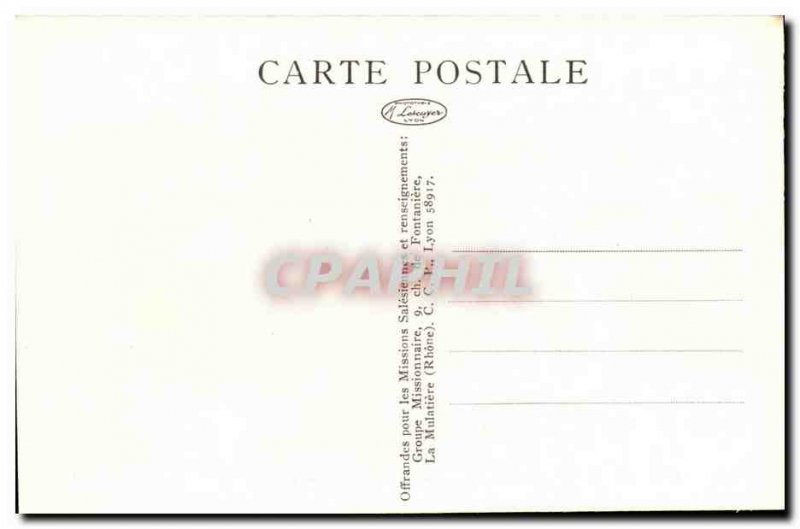 Belgian Congo -Carte Postale Ancienne Kiniama - Catechism before the Salesian...