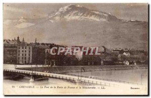 Grenoble - The Bridge of the Porte de France and Mouchrotte - Old Postcard