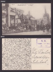 GERMANY 1915, Fieldpost card, Herve Belgium, WWI