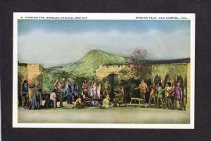 CA The Mission Play, San Gabriel Playhouse, California Postcard, 3rd Act