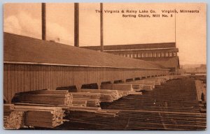 K31/ Virginia Minnesota Postcard c1910 Virginia & Rainy Lake Sawmill 310