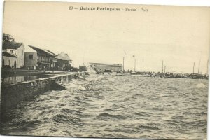 PC GUINÃE PORTUGAISE, BISSAO, PORT, Vintage Postcard (b38683)