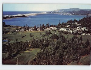 Postcard Aerial view, Salishan Lodge, Gleneden Beach, Oregon