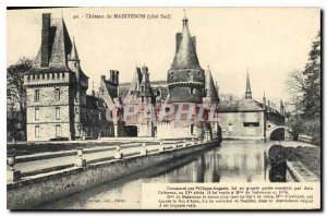 Old Postcard Chateau de Maintenon Approval On Starts with Philippe Auguste