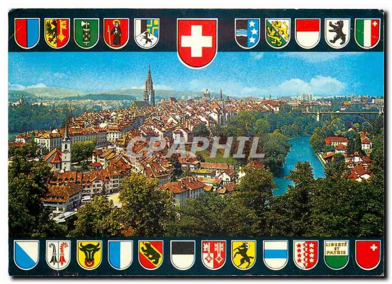 Modern Postcard Bern General view of the city