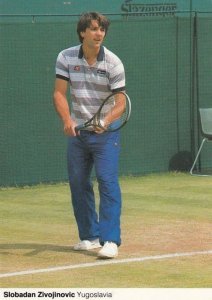 Slobadan Zivojinovic Yugoslavia Tennis Champion Rare Wimbledon Postcard