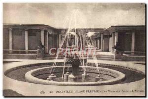 Old Postcard Deauville Beach Fleurie New Bains