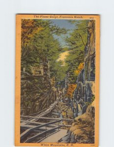 Postcard The Flume Gorge, Franconia Notch, White Mountains, Lincoln, N. H.