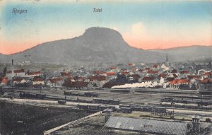 A170 Germany 1911 Singen Total Steam Train Railway Station vintage postcard