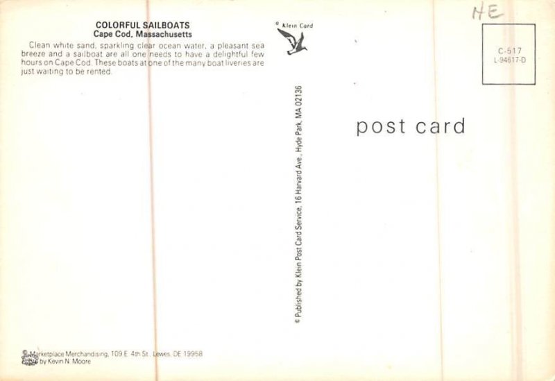 Greetings from Cape Cod, Massachusetts MA Postcard